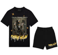 FesFas survival battles-print T-shirt Set | Black | Men