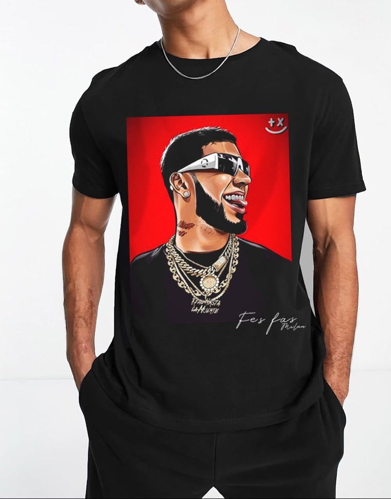 FesFas Playful-print T-shirt | Black