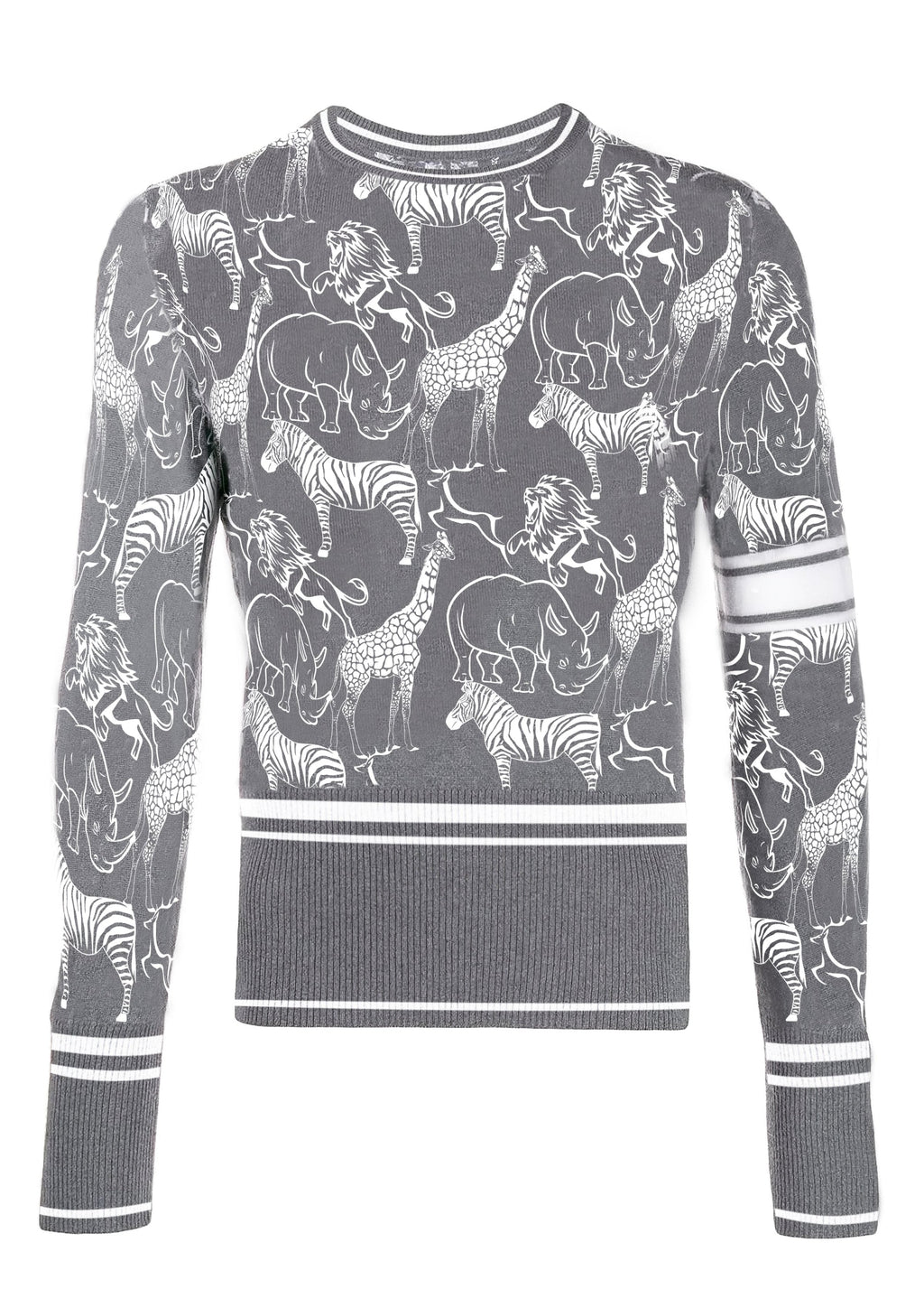 FesFas animals knitted jumper | Grey