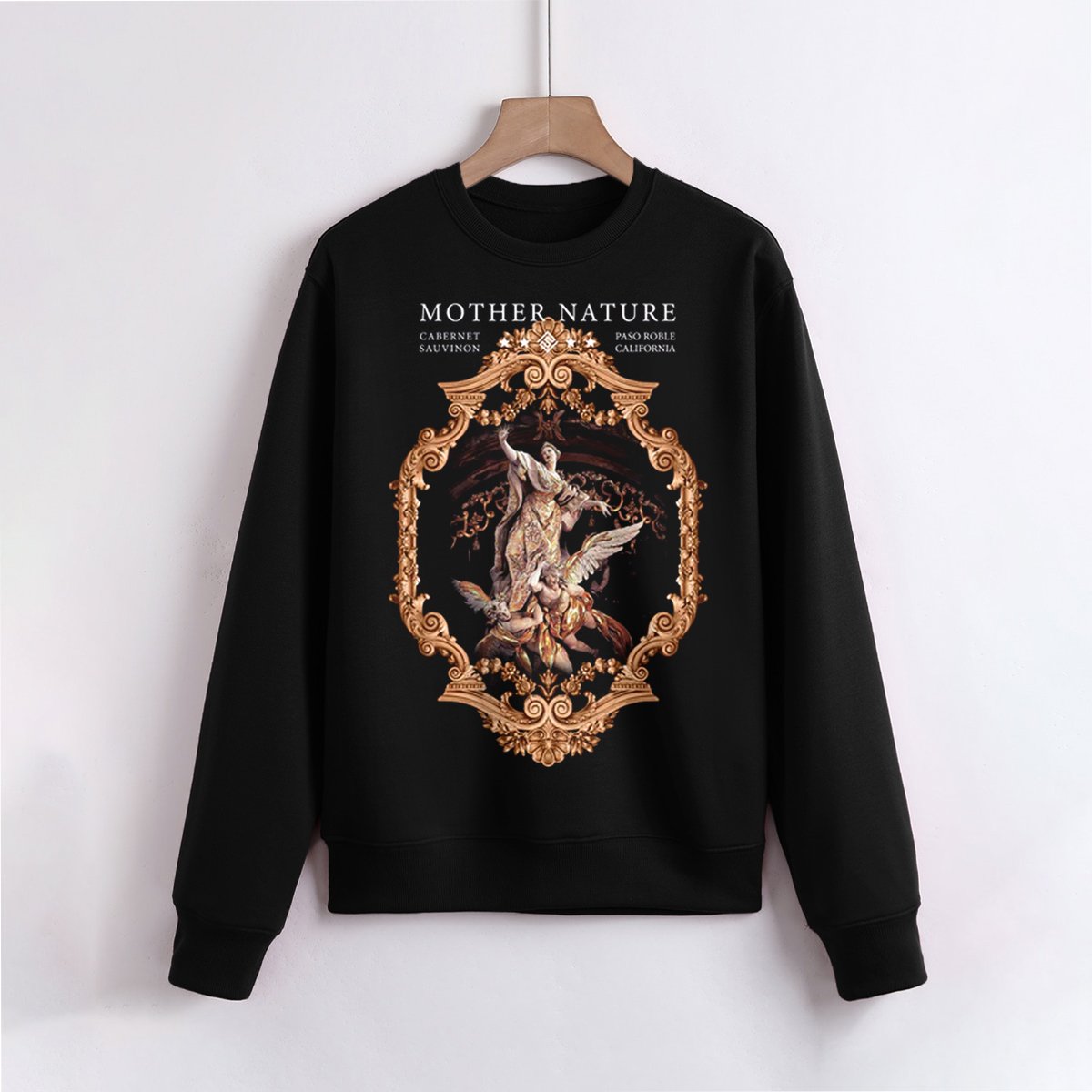 FesFas Angel-print Sweatshirt | Black