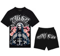 FesFas goddess-print T-shirt Set | Black | Men