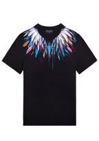 FesFas feathers-print T-shirt | Black
