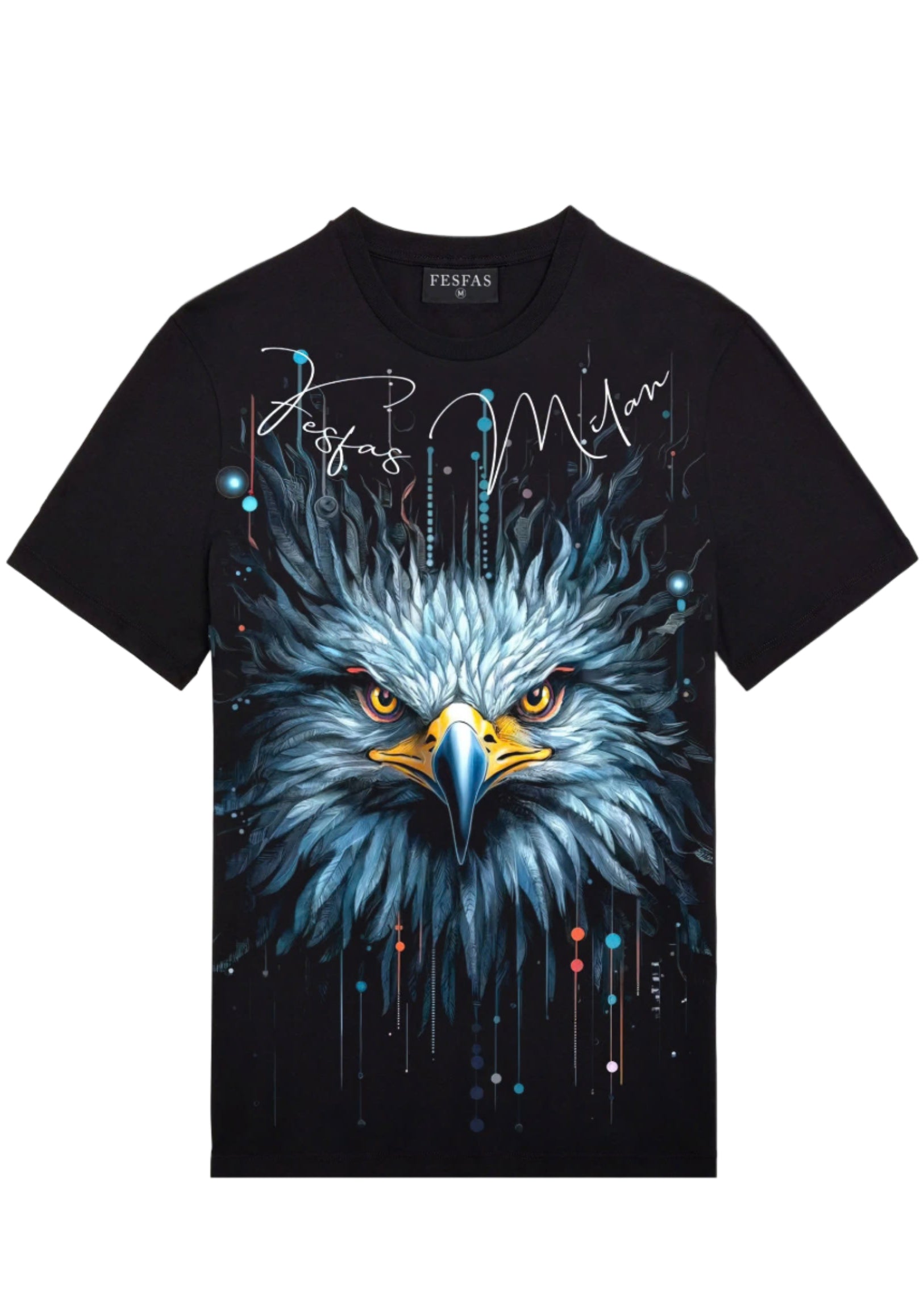 FesFas eagle-print T-shirt | Black
