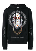 FesFas white chrysanthemum-print Hoodie | Black