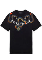 FesFas viper-print T-shirt | Black