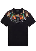 FesFas feathers-print T-shirt | Black | Men