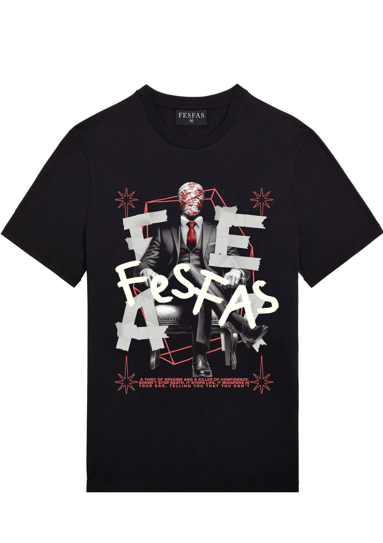 FesFas graphic-print T-shirt | Black