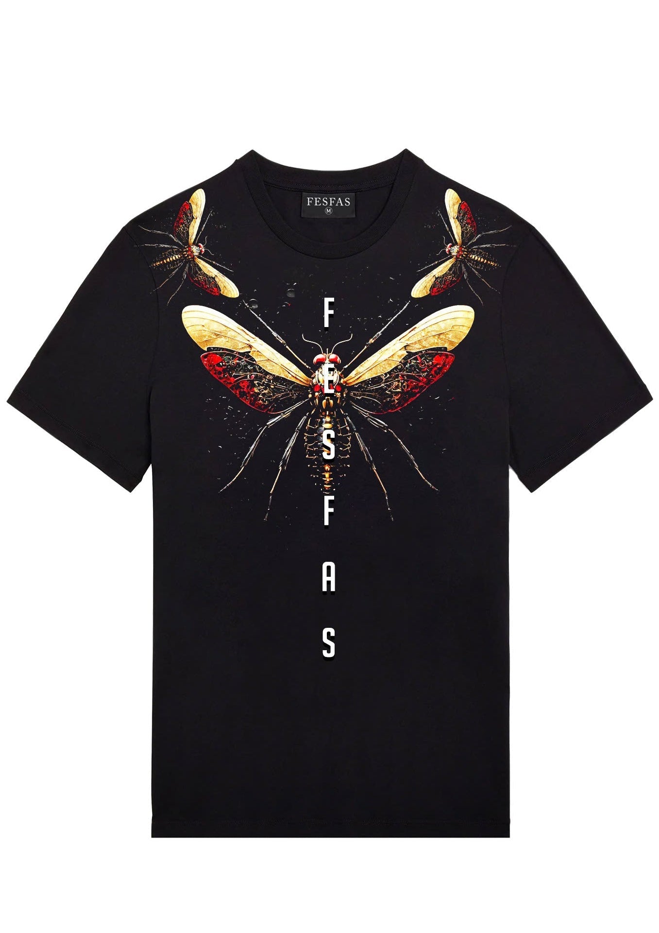 FesFas dragonfly-print T-shirt | Black