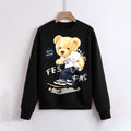 FesFas Bear-print Sweatshirt | Black