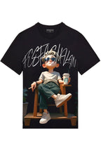 FesFas relax boy-print T-shirt | Black