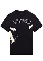 FesFas crane-print T-shirt | Black