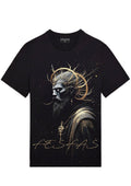 FesFas priest-print T-shirt | Black