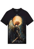 FesFas female warrior-print T-shirt | Black