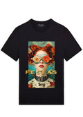 FesFas girl-print T-shirt | Black