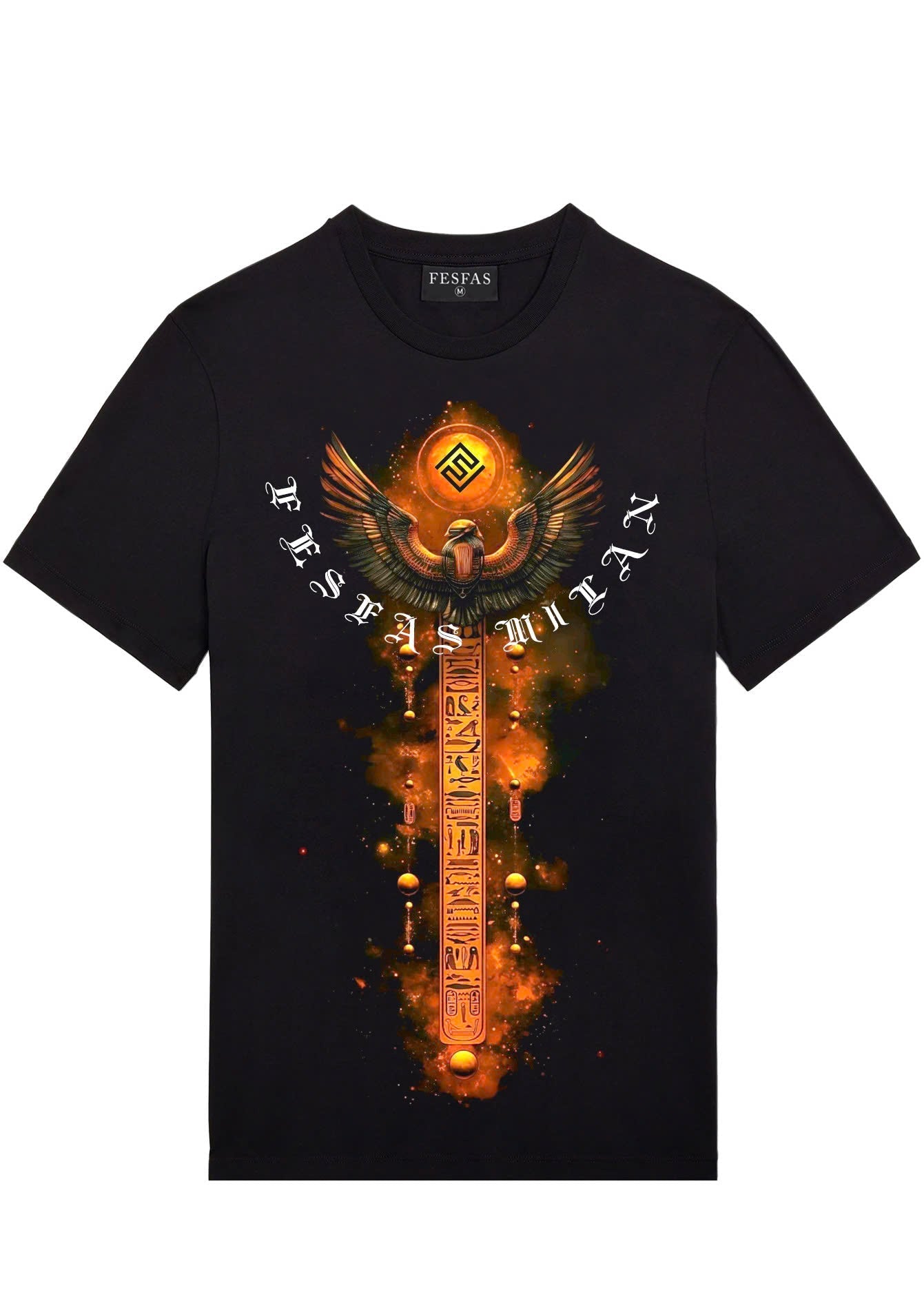 FesFas sword-print T-shirt | Black | Men