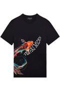 FesFas koi fish-print T-shirt | Black