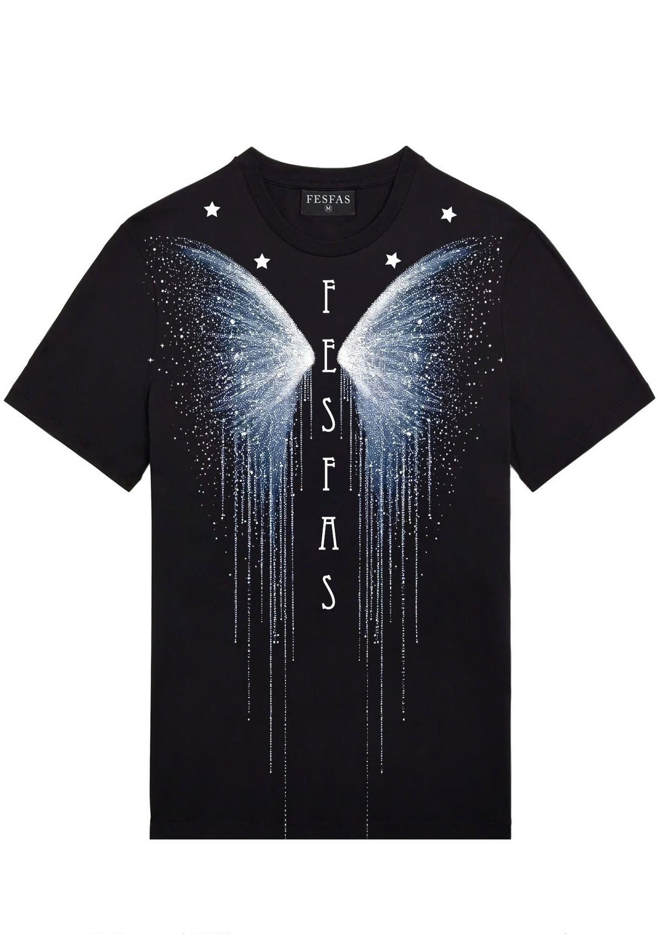 FesFas butterfly-print T-shirt | Black