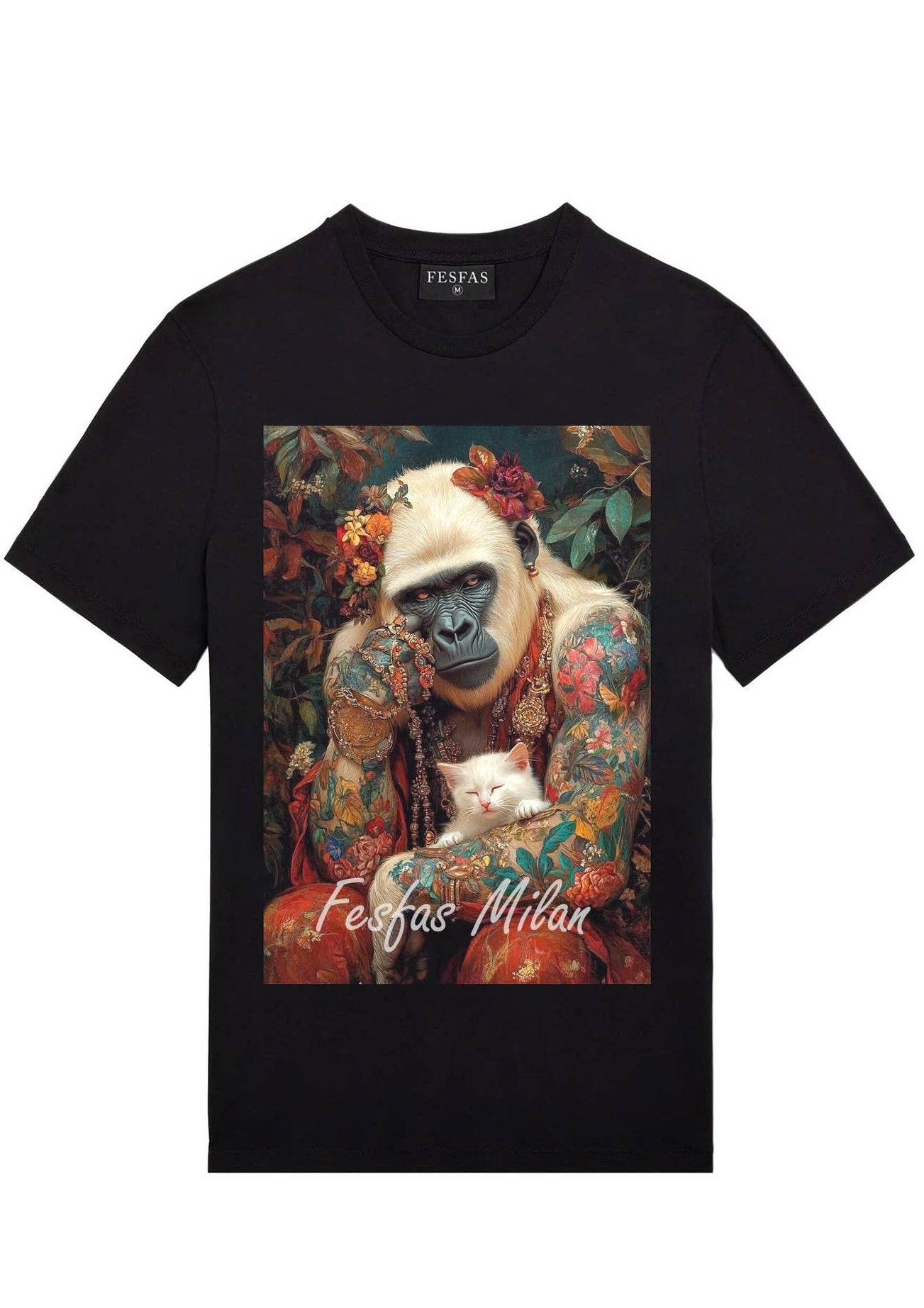 FesFas Kong-print T-shirt | Black