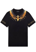 FesFas copper necklace-print T-shirt | Black