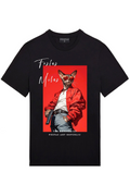 FesFas swag cat-print T-shirt | Black