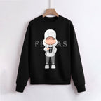 FesFas Cool-boy-print Sweatshirt | Black