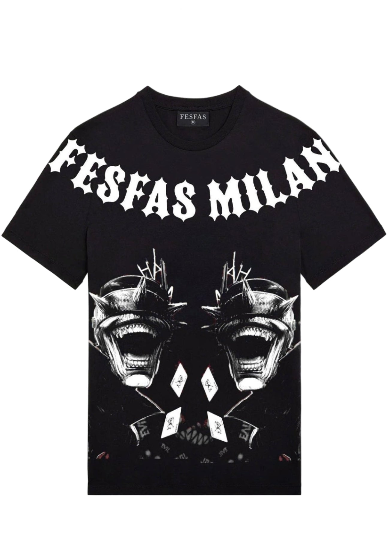 FesFas mask-print T-shirt | Black | Men