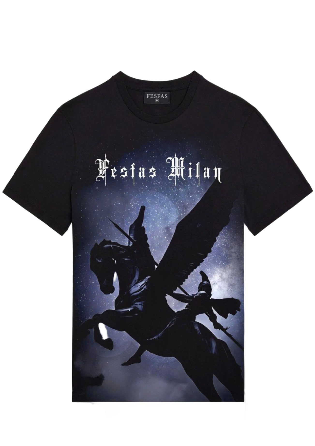 FesFas horse-print T-shirt | Black