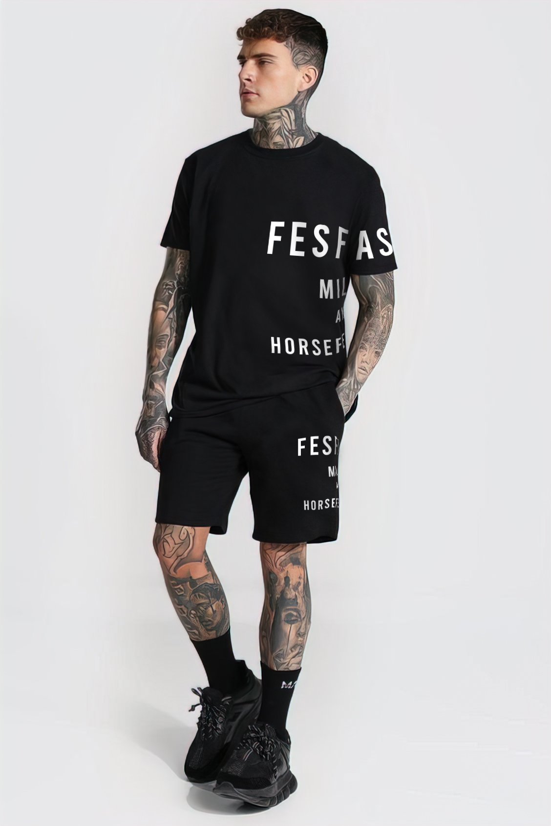 FesFas Drawstring Shorts | Black