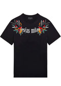 FesFas swallows-print T-shirt | Black