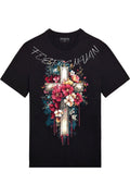 FesFas flower-print T-shirt | Black | Men