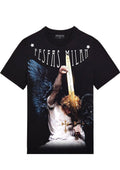 FesFas Angel-print T-shirt | Black