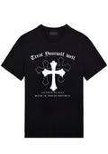 FesFas cross-print T-shirt | Black | Men