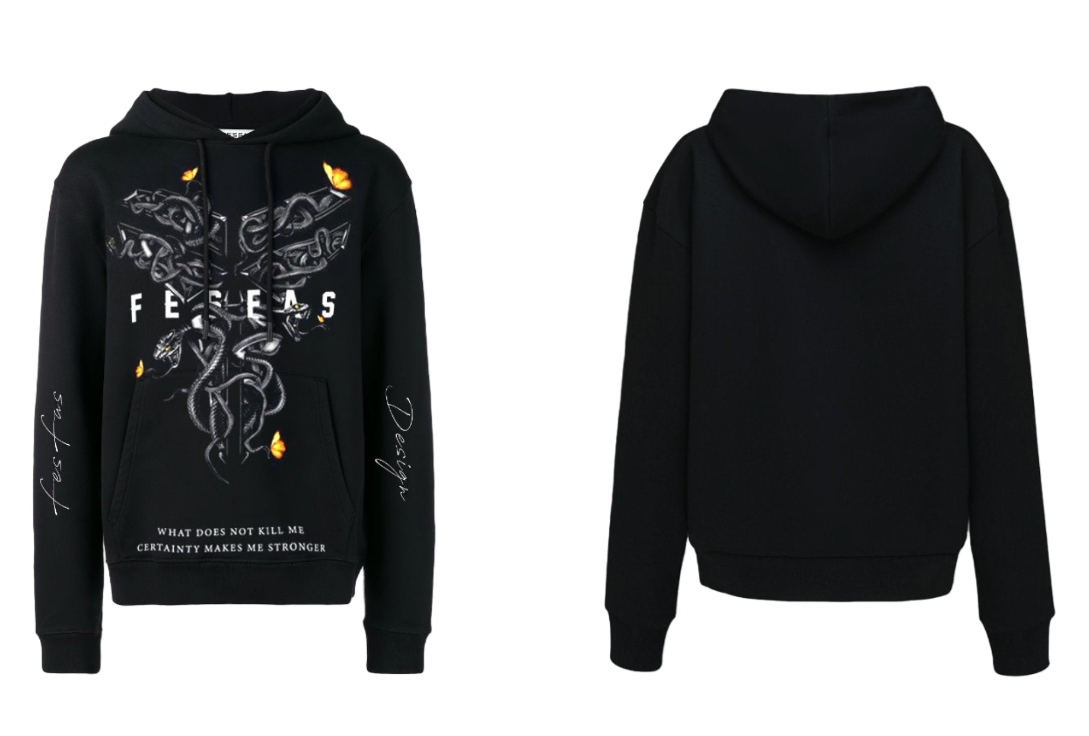 FesFas Venom-print Hoodie | Black