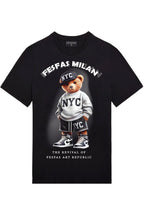 FesFas Bear-print T-shirt | Black