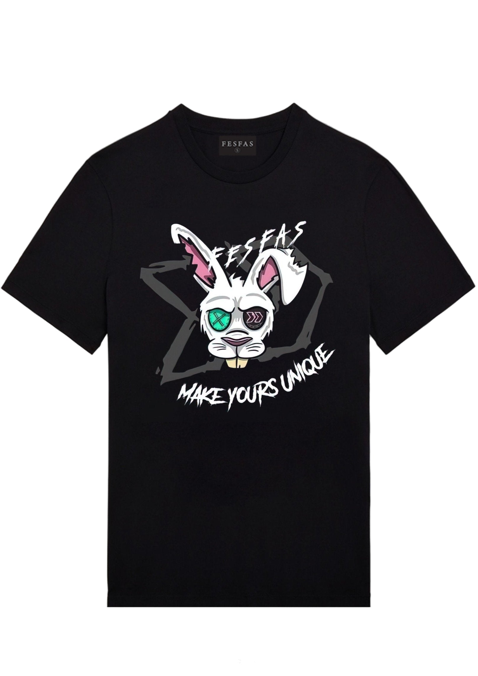 FesFas rabbit-print T-shirt | Black | Men