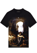 FesFas angel-print T-shirt | Black