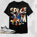 AJ 3 Q54 Unisex T-Shirt, MJ Tune Squad Tees, Shirt To Match Sneaker color Black Hoodie, Sweatshirt | GrindPrints.com