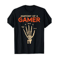 Anatomy Of A Gamer Skeleton Hand Funny Men T-Shirt Made in USA Hoodie, Sweatshirt | GrindPrints.com