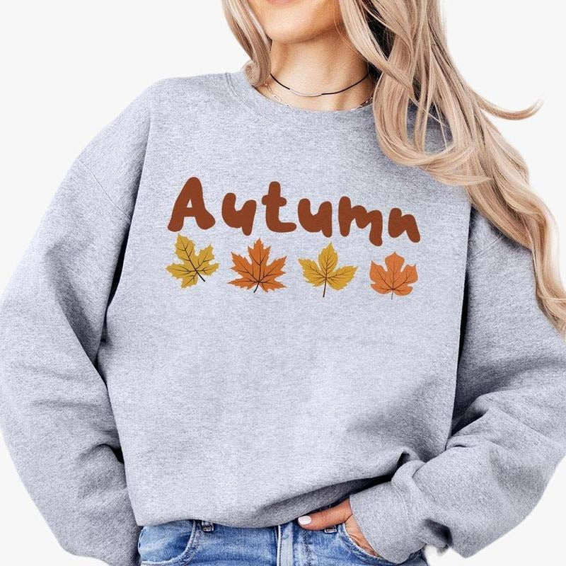 Autumn Sweatshirt, Vintage Fall Sweatshirt, Fall Vibes Shirts, Shirt For Womem, Autumn Leaves Sweatshirt, Fall Season...