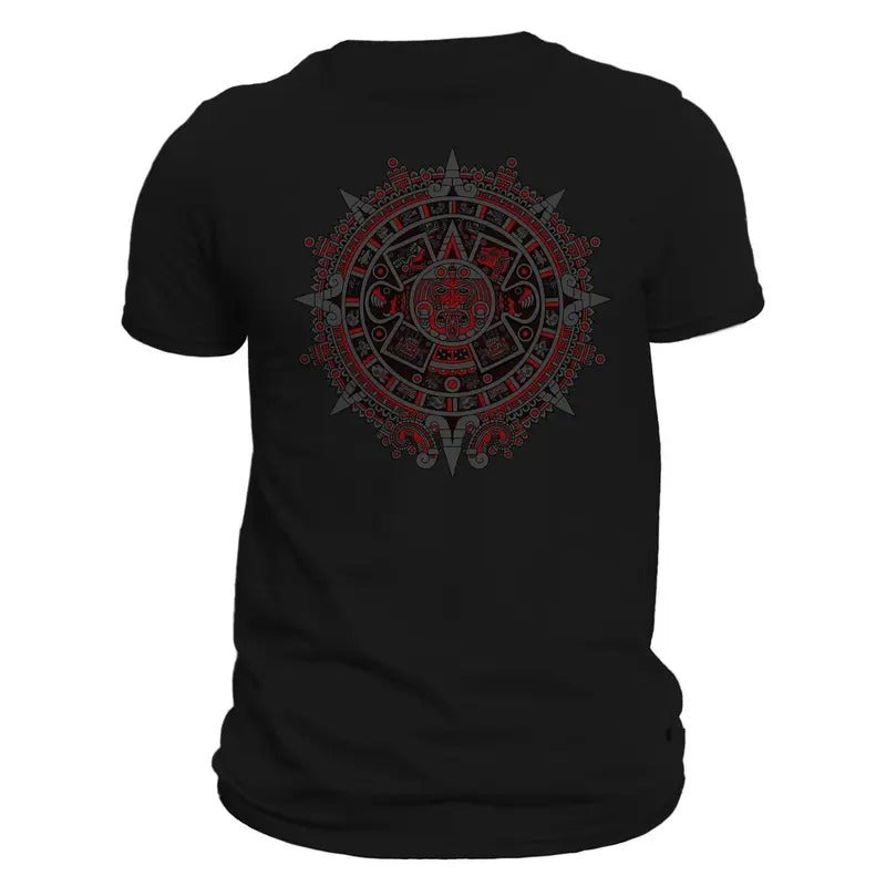 Aztec Mexica Calendar 2.0 Mesoamerican Culture Tenochtitlan T-Shirt Casual Crewneck Hoodie, Sweatshirt | GrindPrints.com