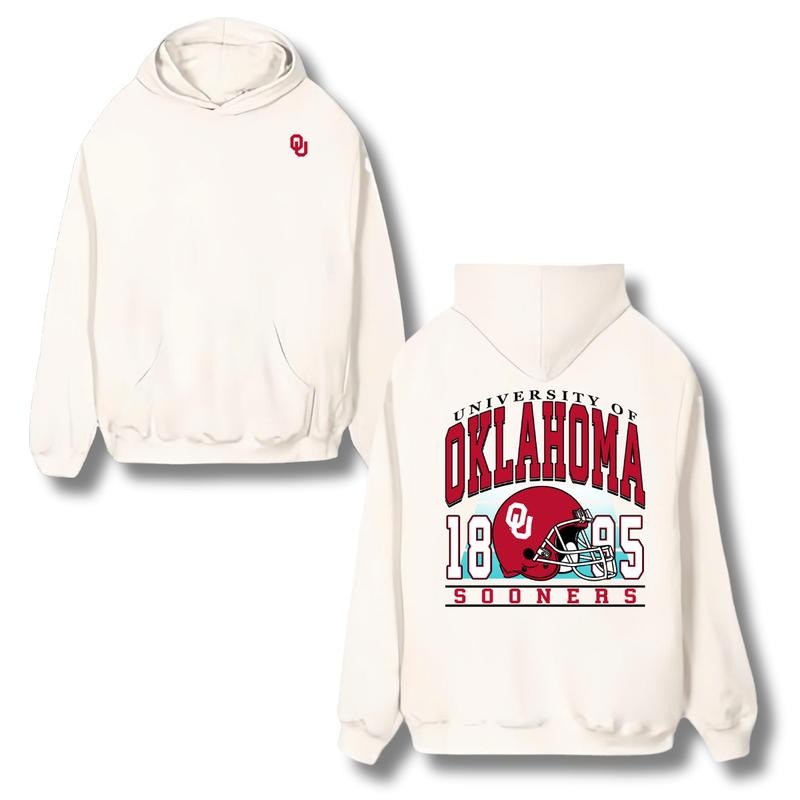 [BIG DEAL]Vintage Oklahoma Sooners Football 2 Side Hoodie & Sweatshirt, Unisex Hoodie & Sweatshirt, Vintage Hoodie &...