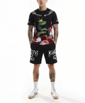 FesFas snake king-print T-shirt Set | Black