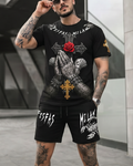 FesFas scorpion-print T-shirt Set | Black