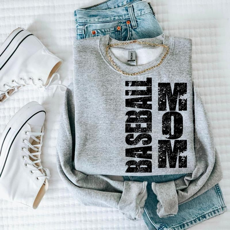 Baseball Mom DTF Transfers - THIS IS NOT A SHIRT Hoodie, Sweatshirt | GrindPrints.com