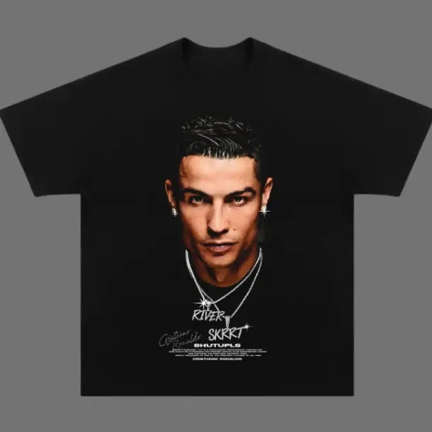 Big Face Ronaldo T-Shirt, Ronaldo Vintage Tee, Unisex Soccer Shirt, Sweatshirt, Graphic Tees, Menswear Womenswear...