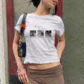 Breakfast at Tiffany's Baby Tee Vintage Graphic Tee Coquette Clothing Aesthetic Cropped Tee Christmas Gift For Daughter...
