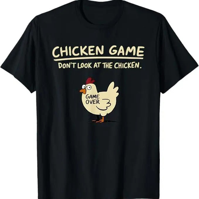 Chicken Game Shirt, Chicken Game Don't Look At The Chicken Funny Chicken T-Shirt Hoodie, Sweatshirt | GrindPrints.com