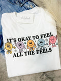 Comfort Colors All The Feels Graphic Tee Hoodie, Sweatshirt | GrindPrints.com