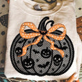 Comfort Colors Black Lace Pumpkin Coquette Shirt, Girly Fall Halloween Pumpkin Tee, Lace Pumpkin Cherry Shirt, Spooky...