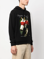 FesFas horse-print Hoodie | Black